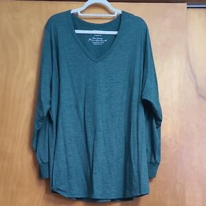 Torrid Classic Fit Green Top